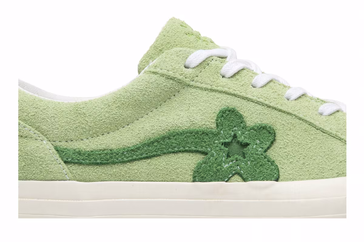 Golf Le Fleur x Converse One Star Ox Jade Lime, view 3