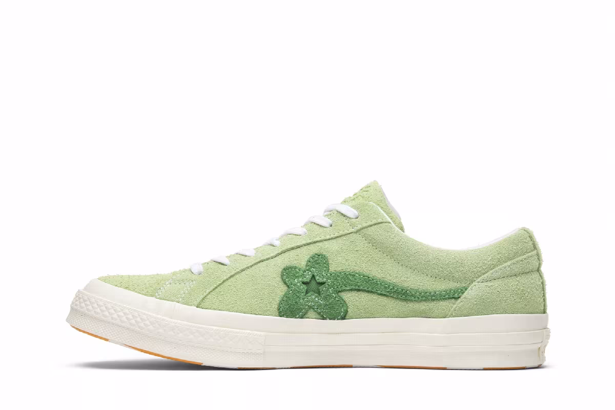 Golf Le Fleur x Converse One Star Ox Jade Lime, view 4