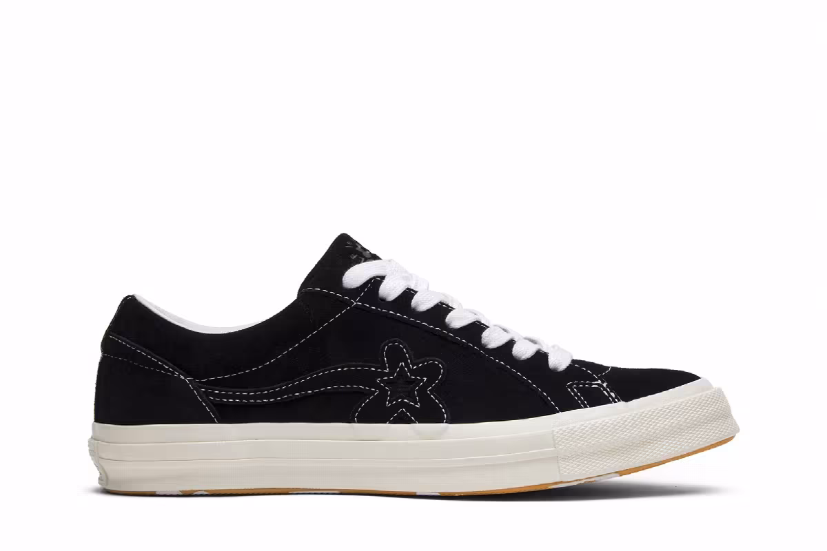 Golf Le Fleur x Converse One Star Ox Mono Black, view 2