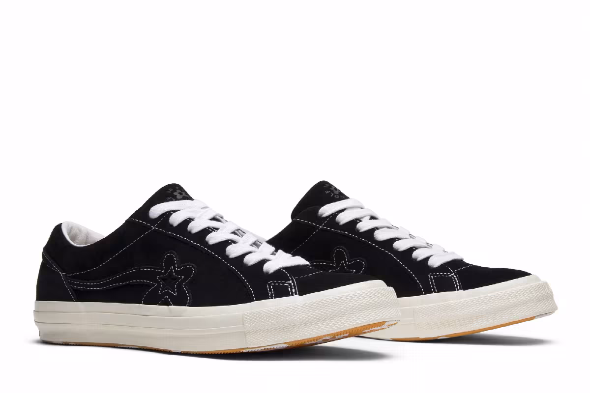 Golf Le Fleur x Converse One Star Ox Mono Black, view 9