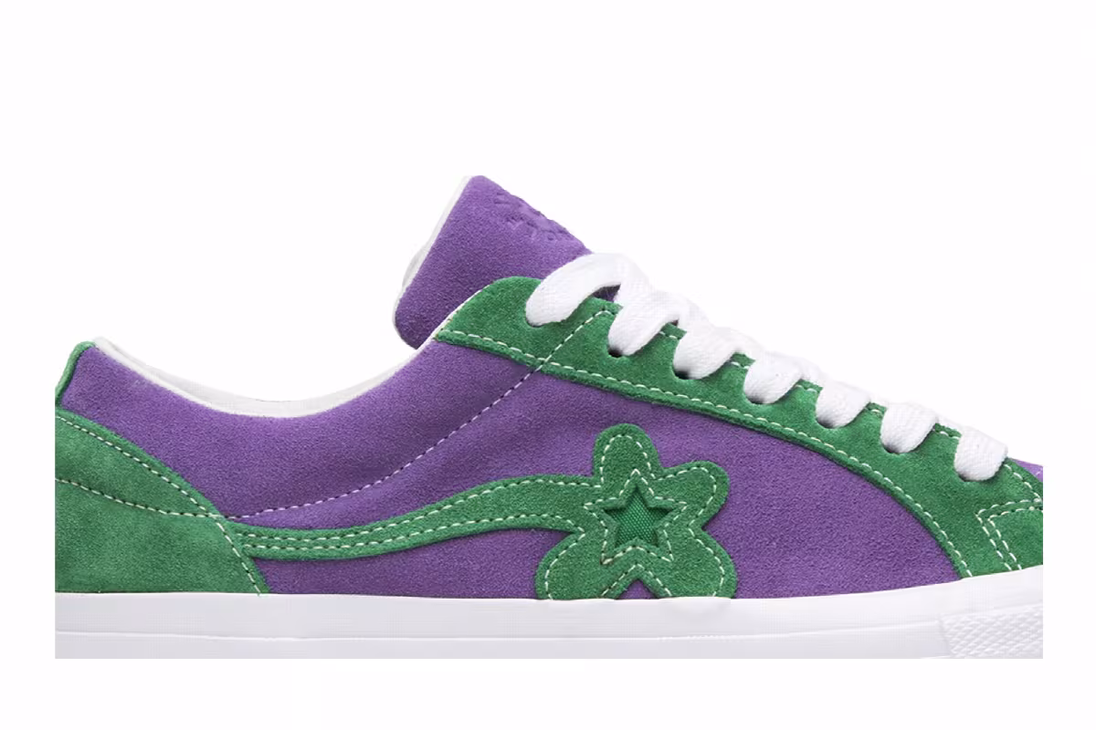 Golf Le Fleur x Converse One Star Ox Purple Heart, view 3