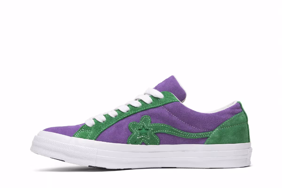Golf Le Fleur x Converse One Star Ox Purple Heart, view 4
