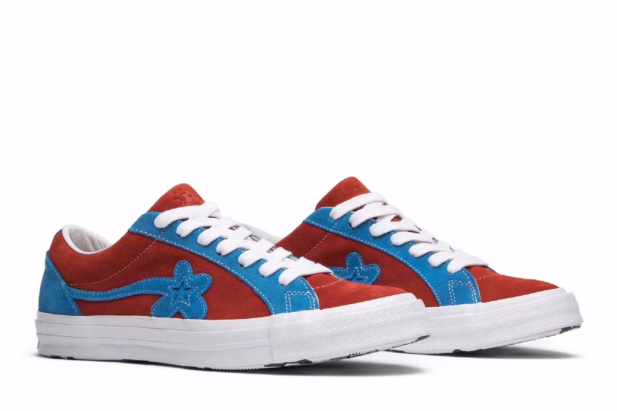 Golf Le Fleur x Converse One Star Ox Molten Lava, view 9