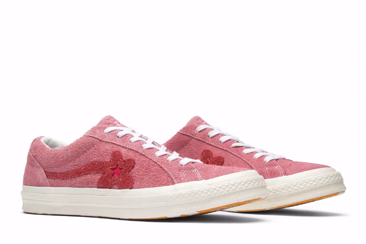 Golf Le Fleur x Converse One Star Ox Geranium Pink, view 9