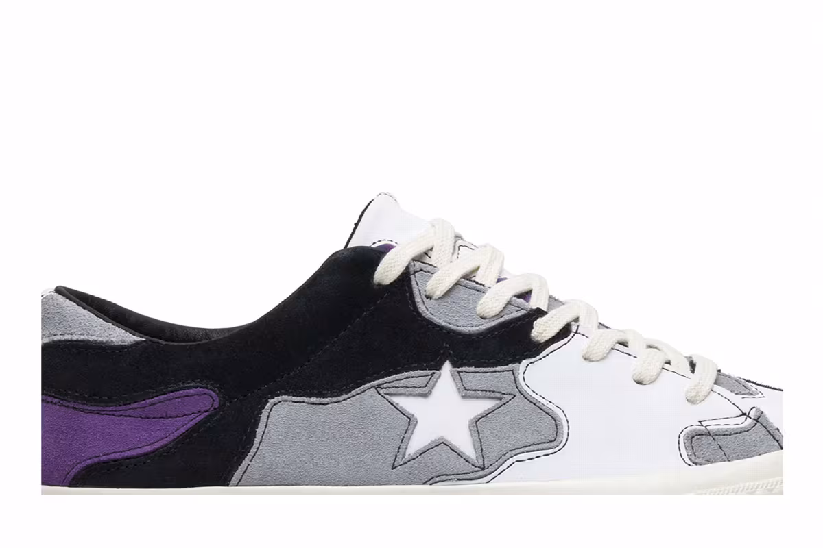 Sneakersnstuff x Converse One Star Purple Camo, view 3