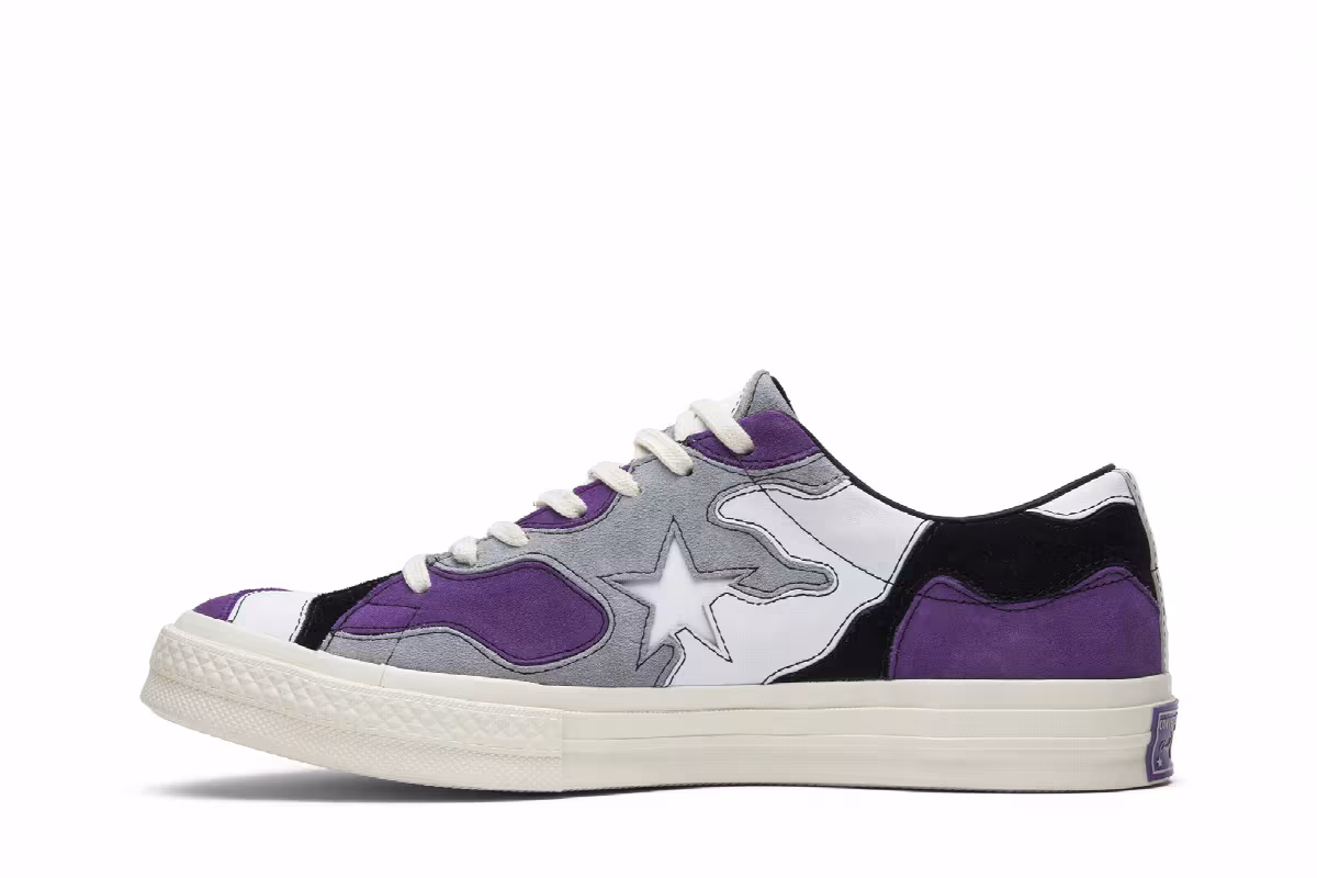 Sneakersnstuff x Converse One Star Purple Camo, view 4