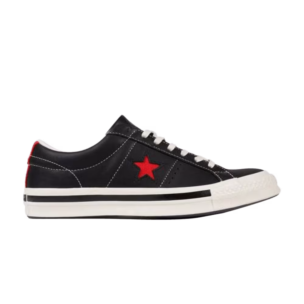 Kasina x Converse One Star Ox Black Fiery Red