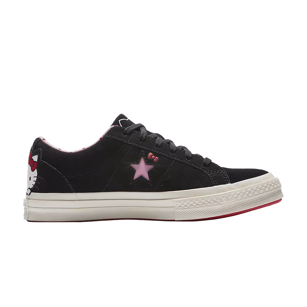 Hello Kitty x Converse One Star Suede Low Black