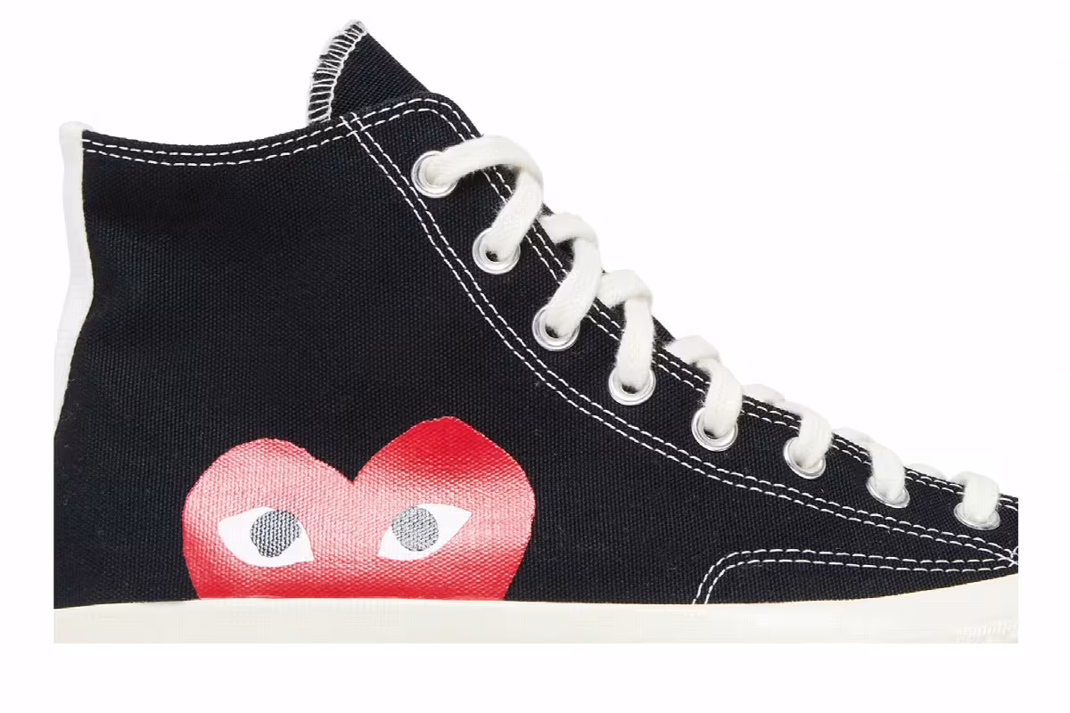 Comme des Garçons Play x Converse Chuck 70 High Black, view 3