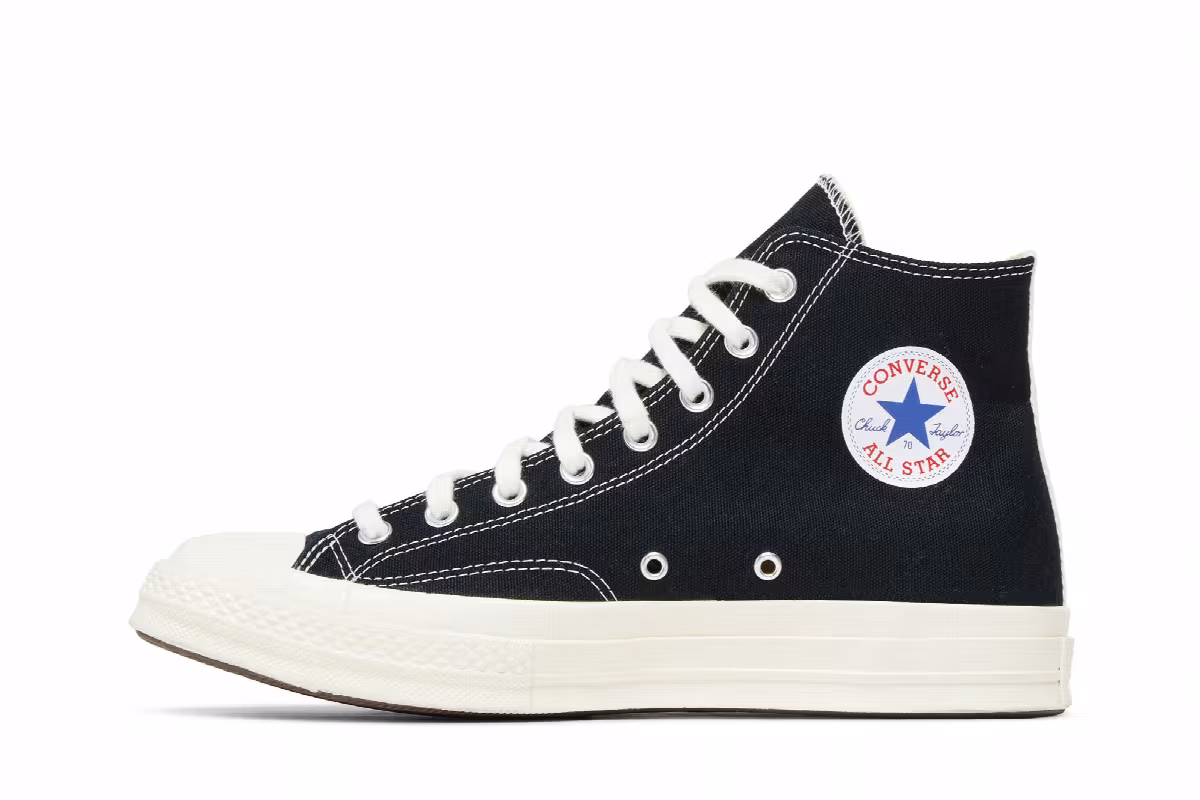 Comme des Garçons Play x Converse Chuck 70 High Black, view 4