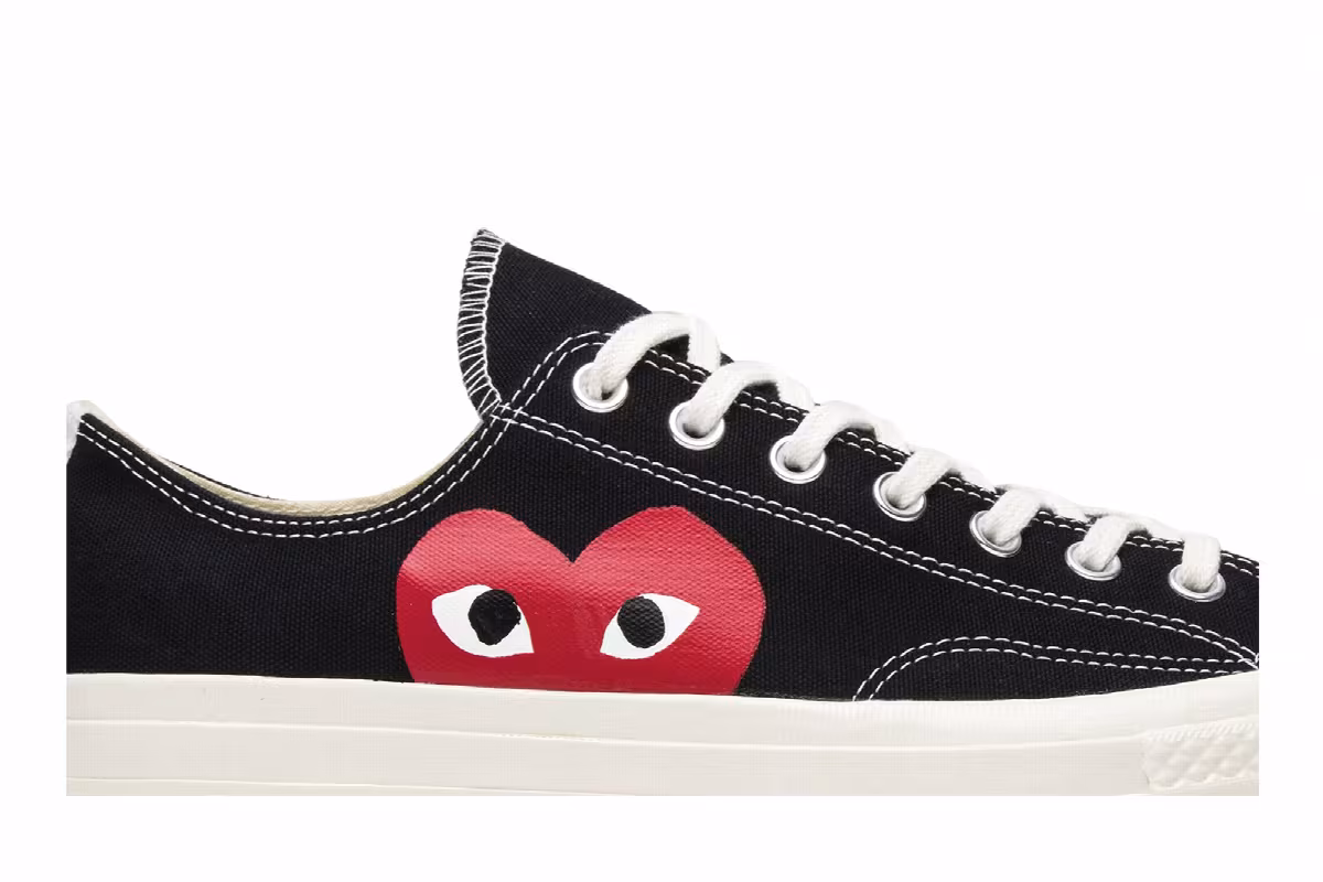 Comme des Garçons Play x Converse Chuck 70 Low Black, view 3