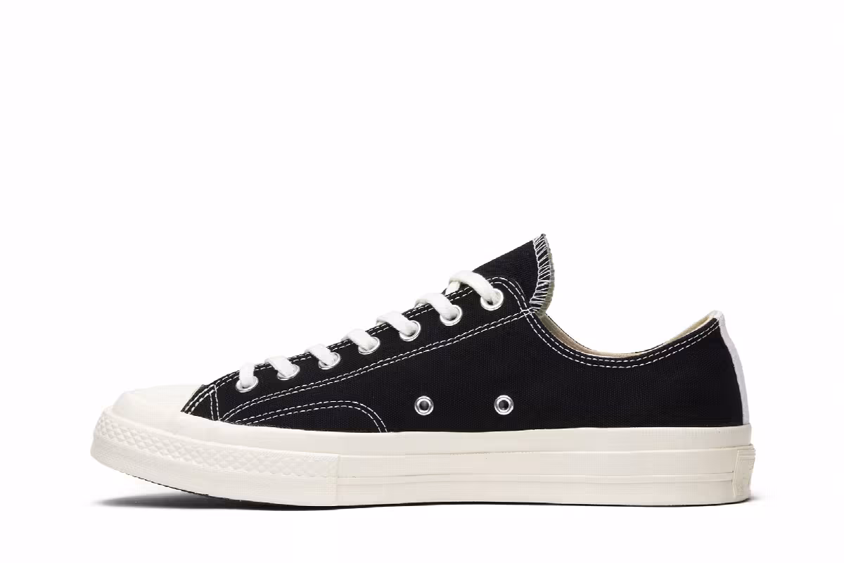 Comme des Garçons Play x Converse Chuck 70 Low Black, view 4