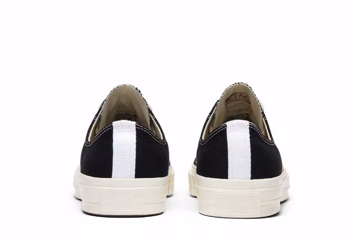 Comme des Garçons Play x Converse Chuck 70 Low Black, view 7