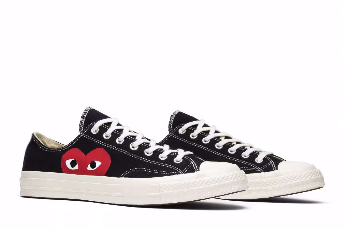 Comme des Garçons Play x Converse Chuck 70 Low Black, view 9