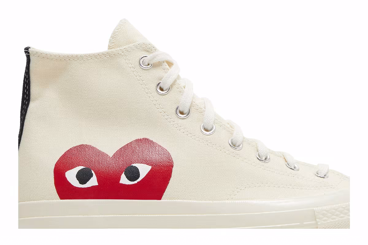 Comme des Garçons Play x Converse Chuck 70 High Milk, view 3