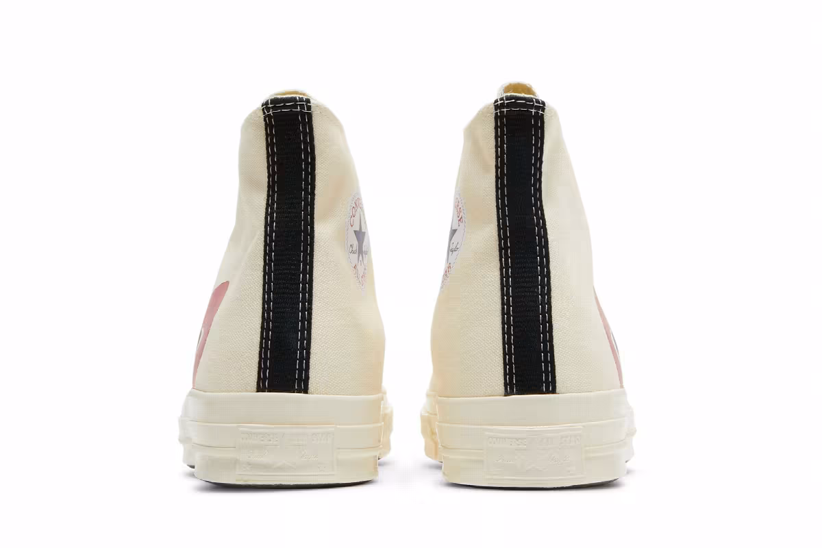 Comme des Garçons Play x Converse Chuck 70 High Milk, view 7