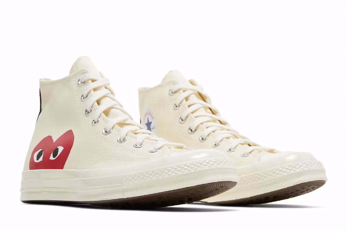 Comme des Garçons Play x Converse Chuck 70 High Milk, view 9
