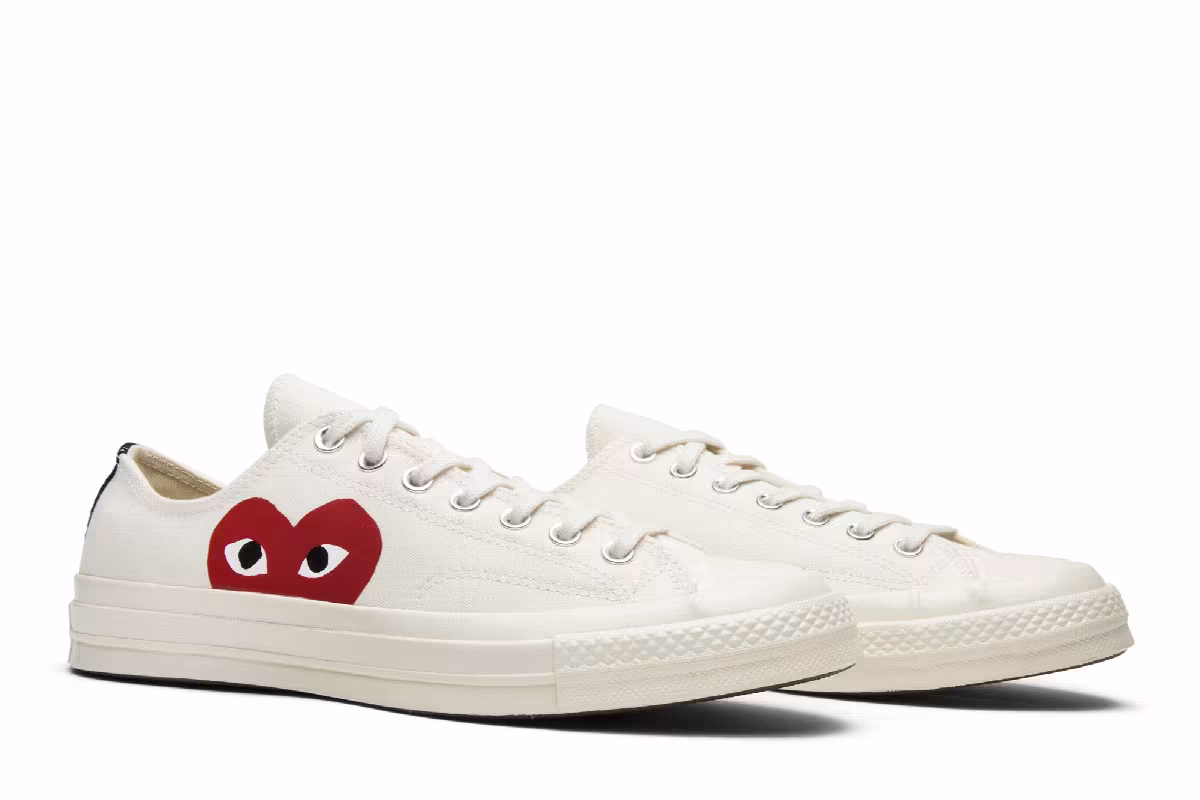 Comme des Garçons Play x Converse Chuck 70 Low Milk, view 9