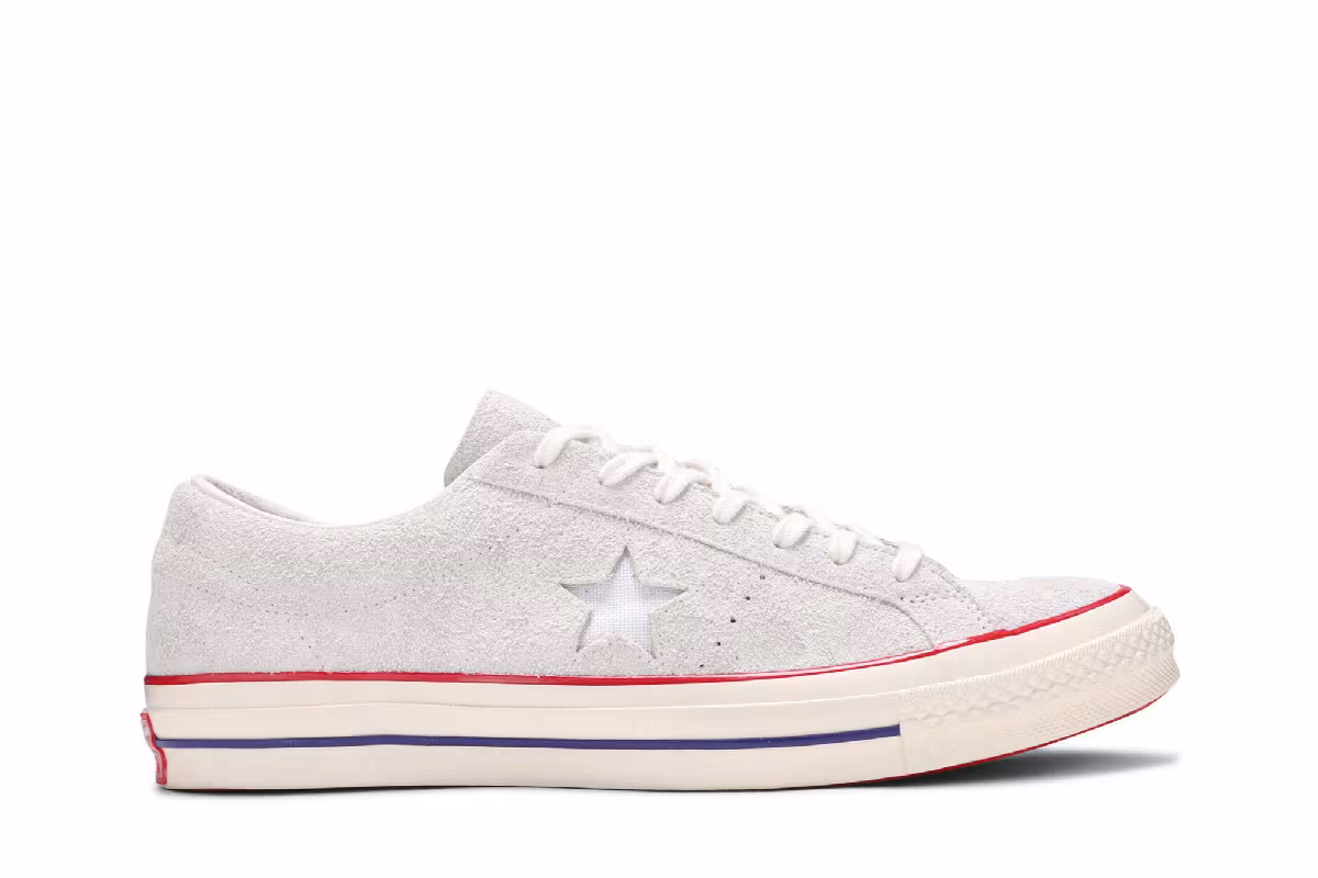 Undefeated x Converse One Star Suede Low White, view 2