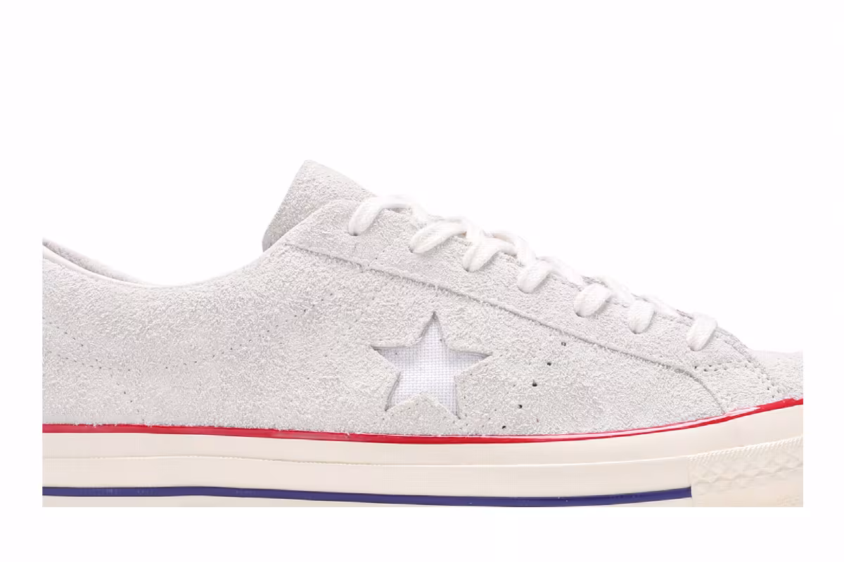 Undefeated x Converse One Star Suede Low White, view 3