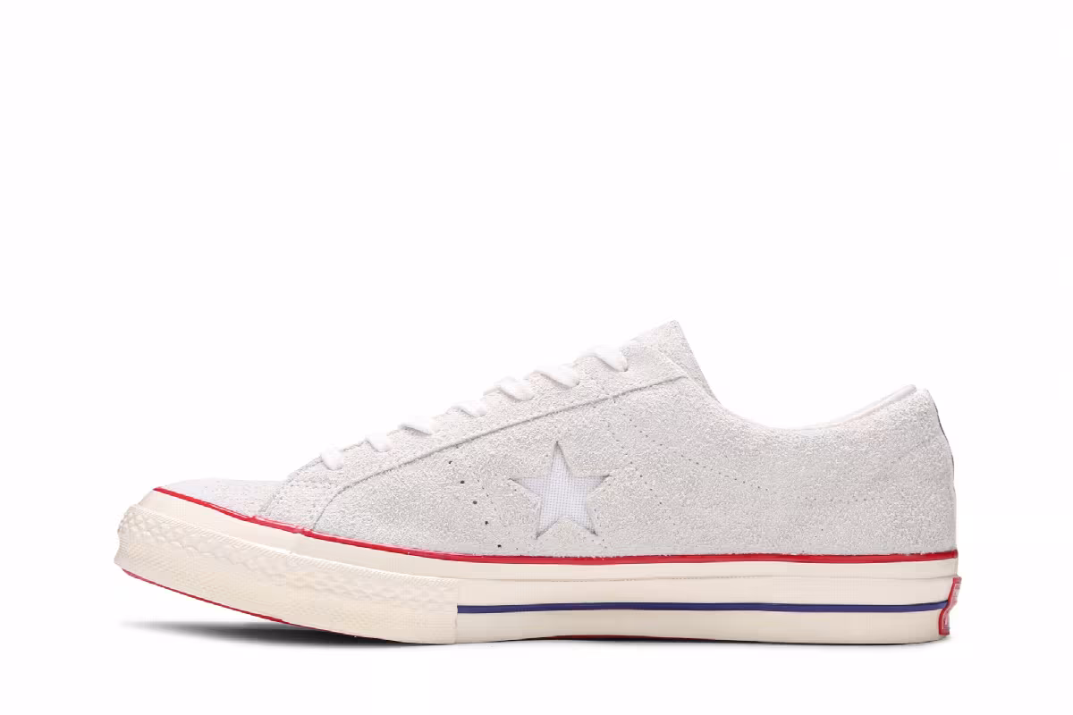 Undefeated x Converse One Star Suede Low White, view 4