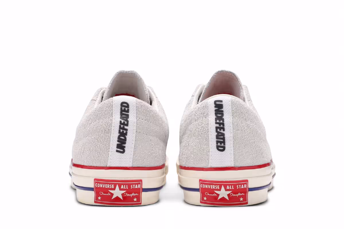 Undefeated x Converse One Star Suede Low White, view 7