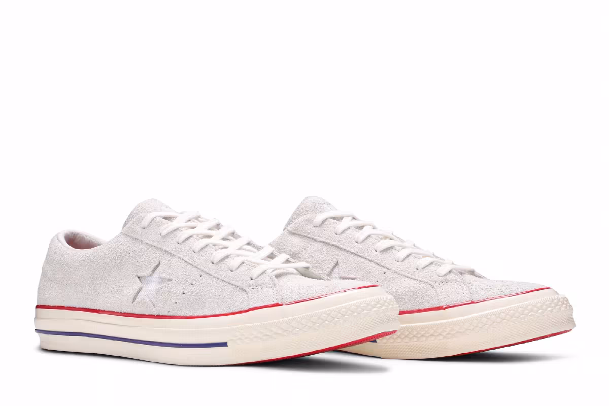 Undefeated x Converse One Star Suede Low White, view 9
