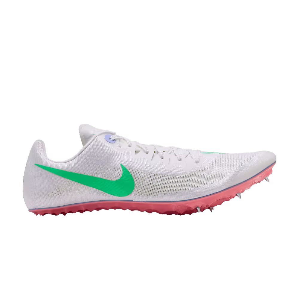 Nike Zoom Ja Fly 4 Track & Field Sprinting Spikes Summit White Aluminum Atomic Pink Electro Green