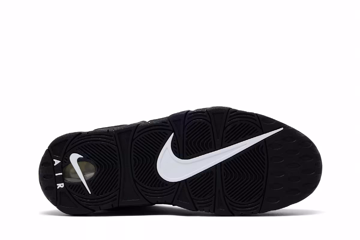 Nike Air More Uptempo Black White 2026, view 5