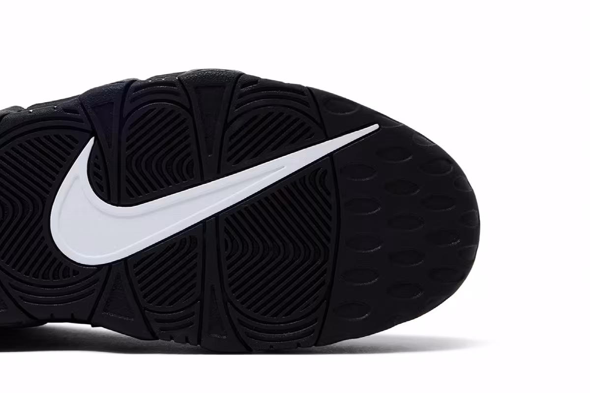 Nike Air More Uptempo Black White 2026, view 6