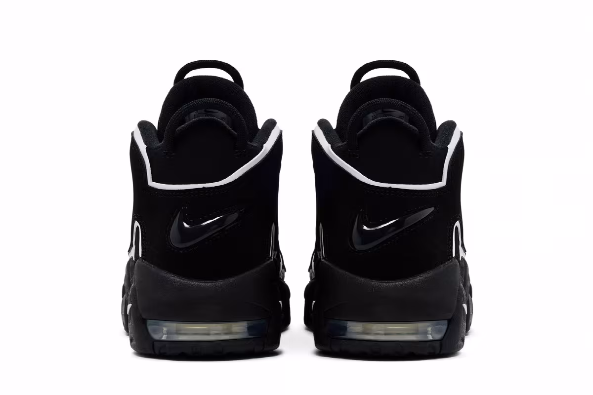 Nike Air More Uptempo Black White 2026, view 7