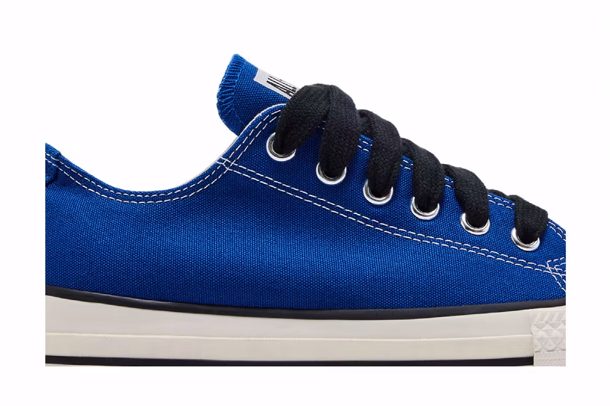 Converse Chuck Taylor All Star Throwback Low Blue Vintage White, view 3