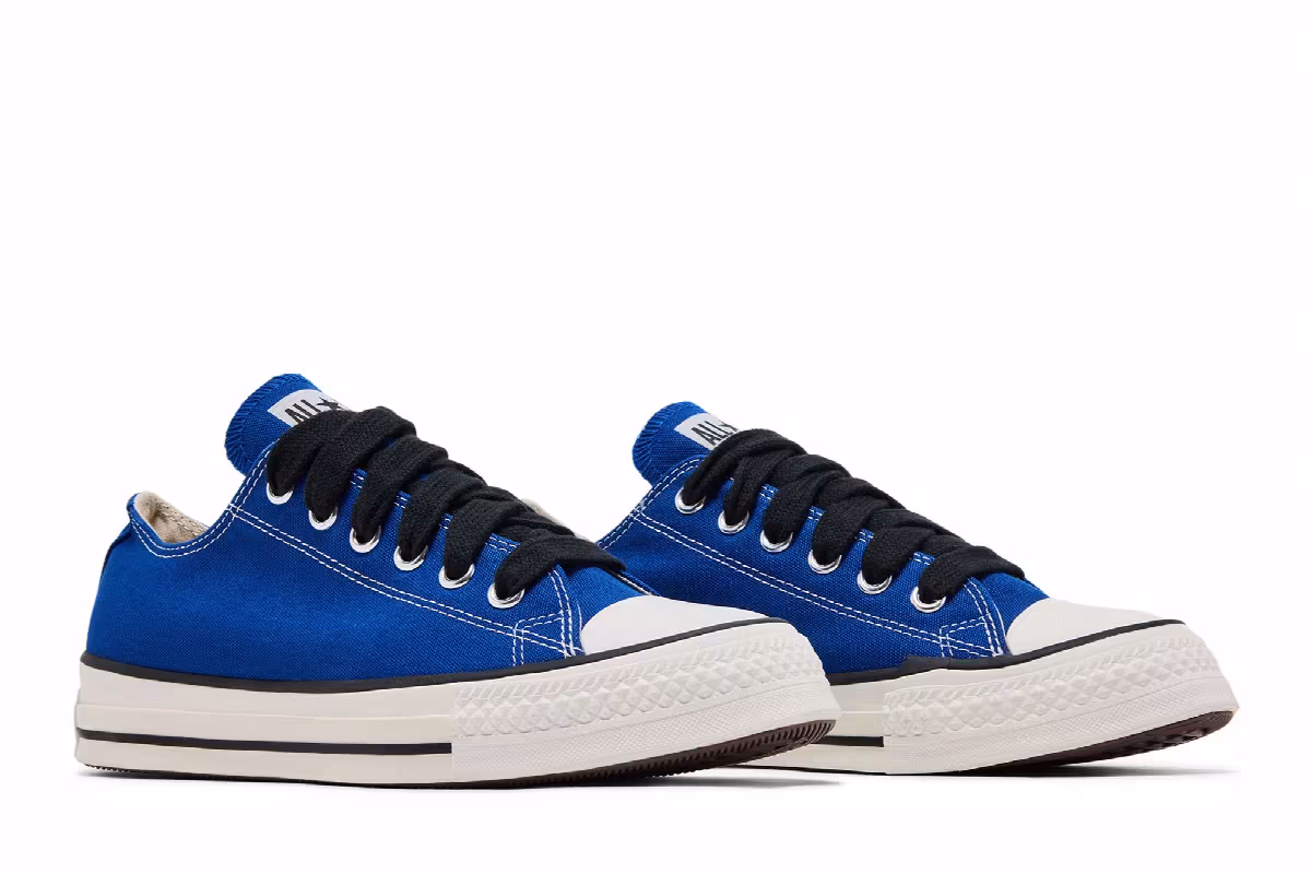 Converse Chuck Taylor All Star Throwback Low Blue Vintage White, view 9