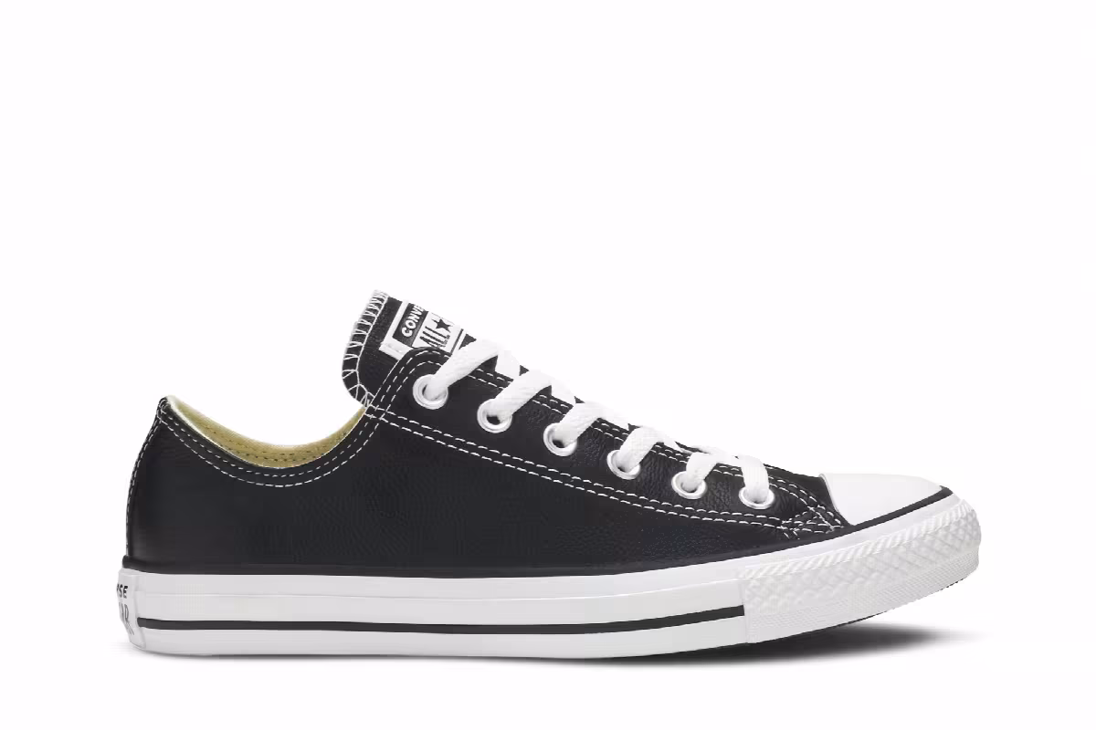 Converse Chuck Taylor All Star Leather Ox Black, view 2