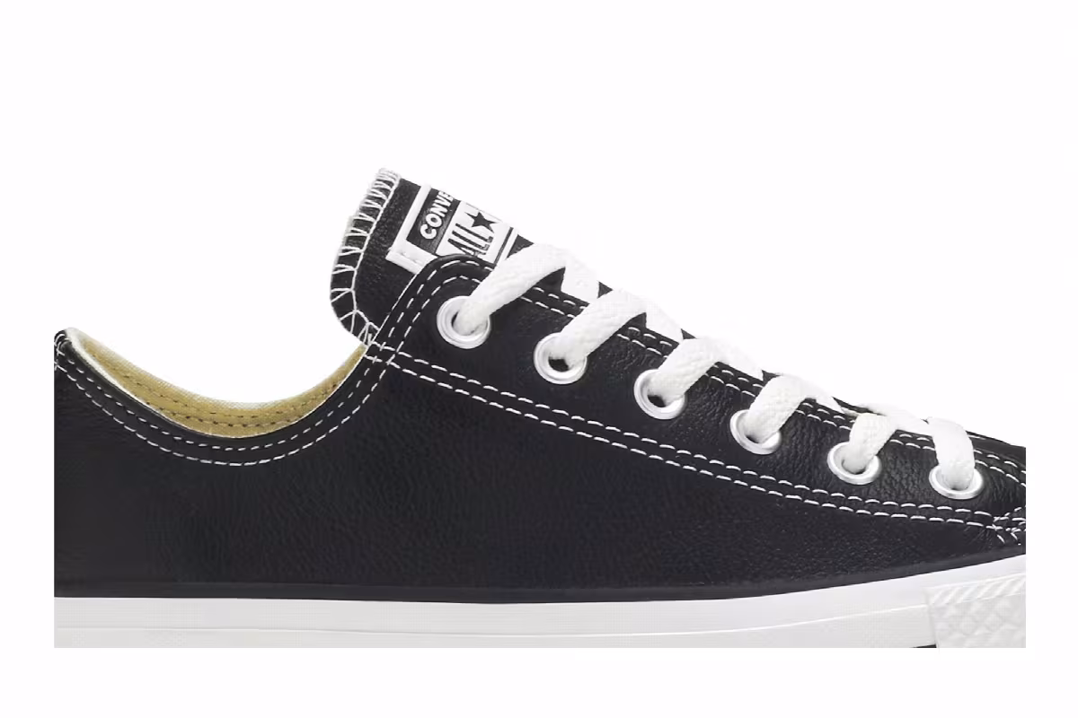 Converse Chuck Taylor All Star Leather Ox Black, view 3