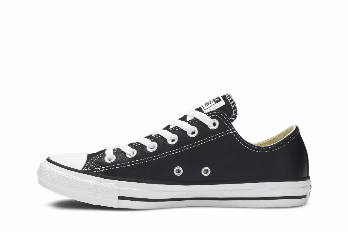 Converse Chuck Taylor All Star Leather Ox Black, view 4