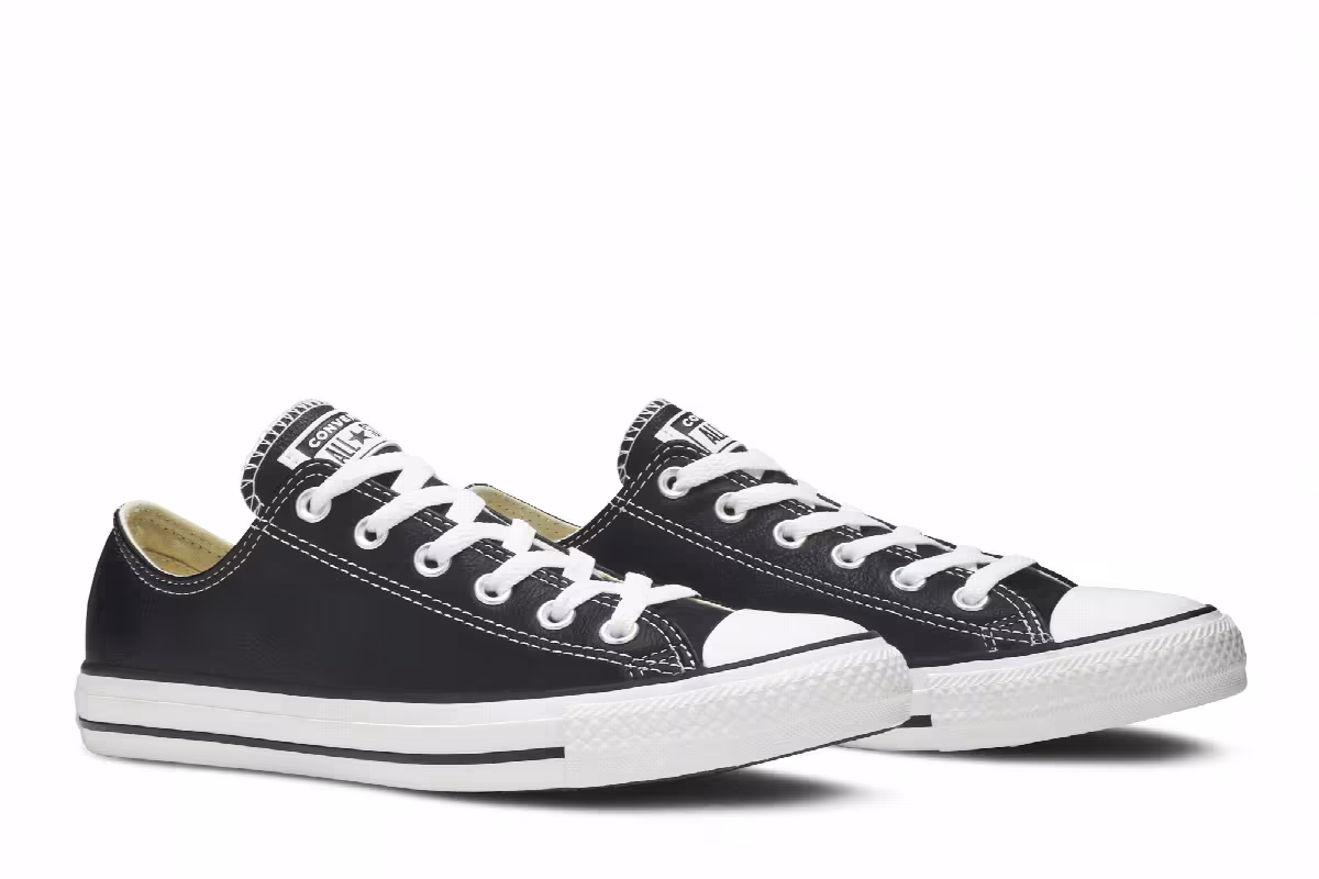 Converse Chuck Taylor All Star Leather Ox Black, view 9