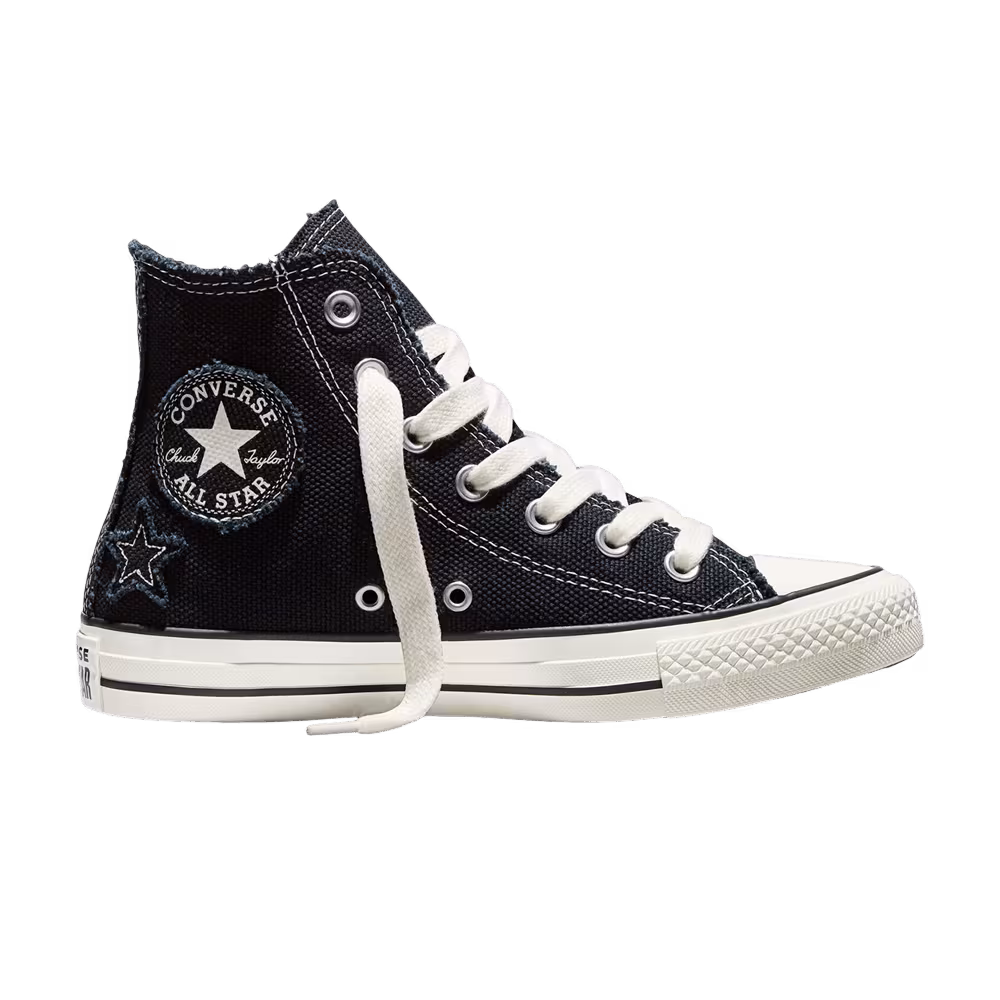 Converse Chuck Taylor All Star Distressed Stars Black Egret