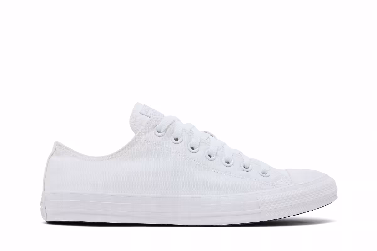 Converse Chuck Taylor All Star Low White Monochrome, view 2