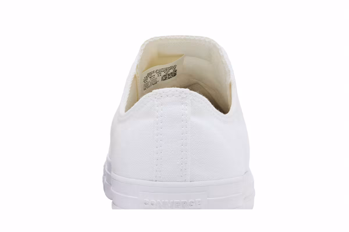 Converse Chuck Taylor All Star Low White Monochrome, view 8