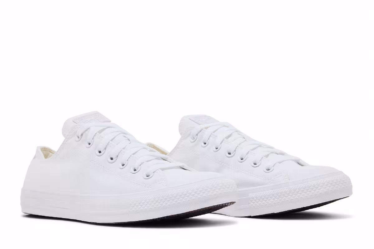 Converse Chuck Taylor All Star Low White Monochrome, view 9