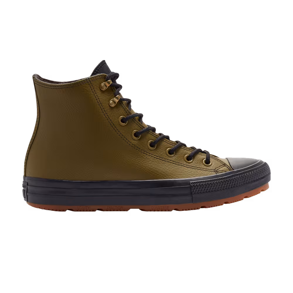 Converse Chuck Taylor All Star Winter Leather High Dark Moss