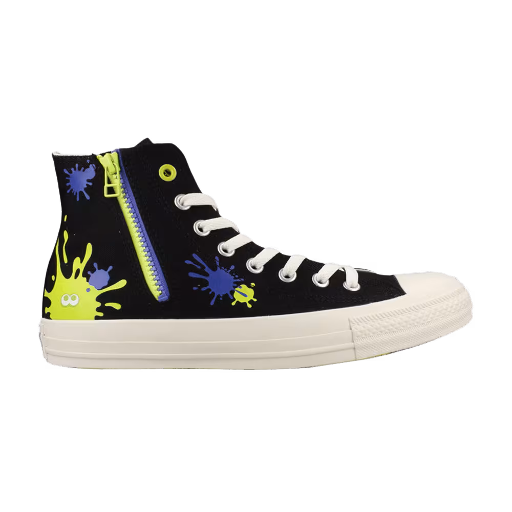 Splatoon 3 x Converse Chuck Taylor All Star Zip High Ink Splatter