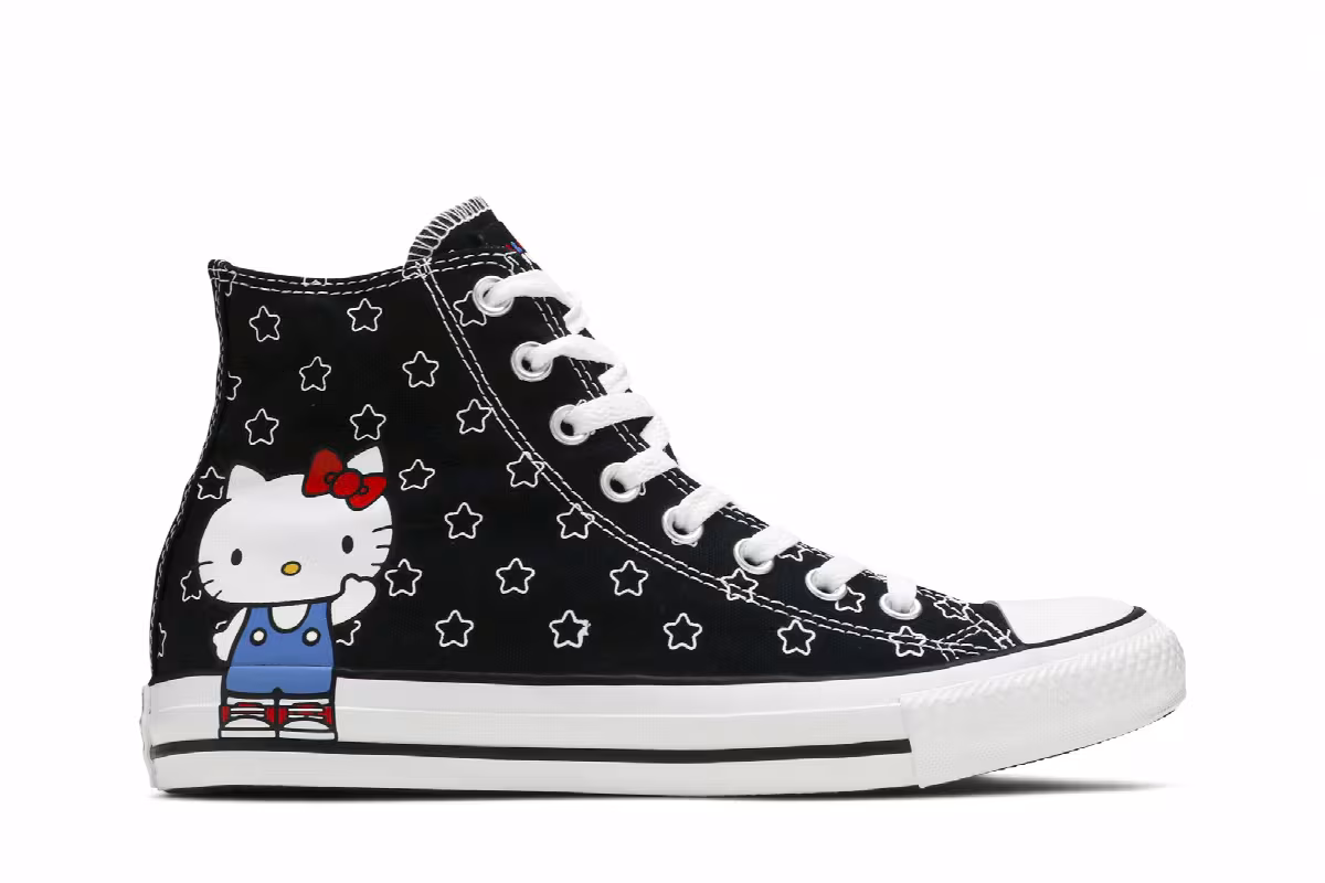 Hello Kitty x Converse Chuck Taylor All Star High Black, view 2