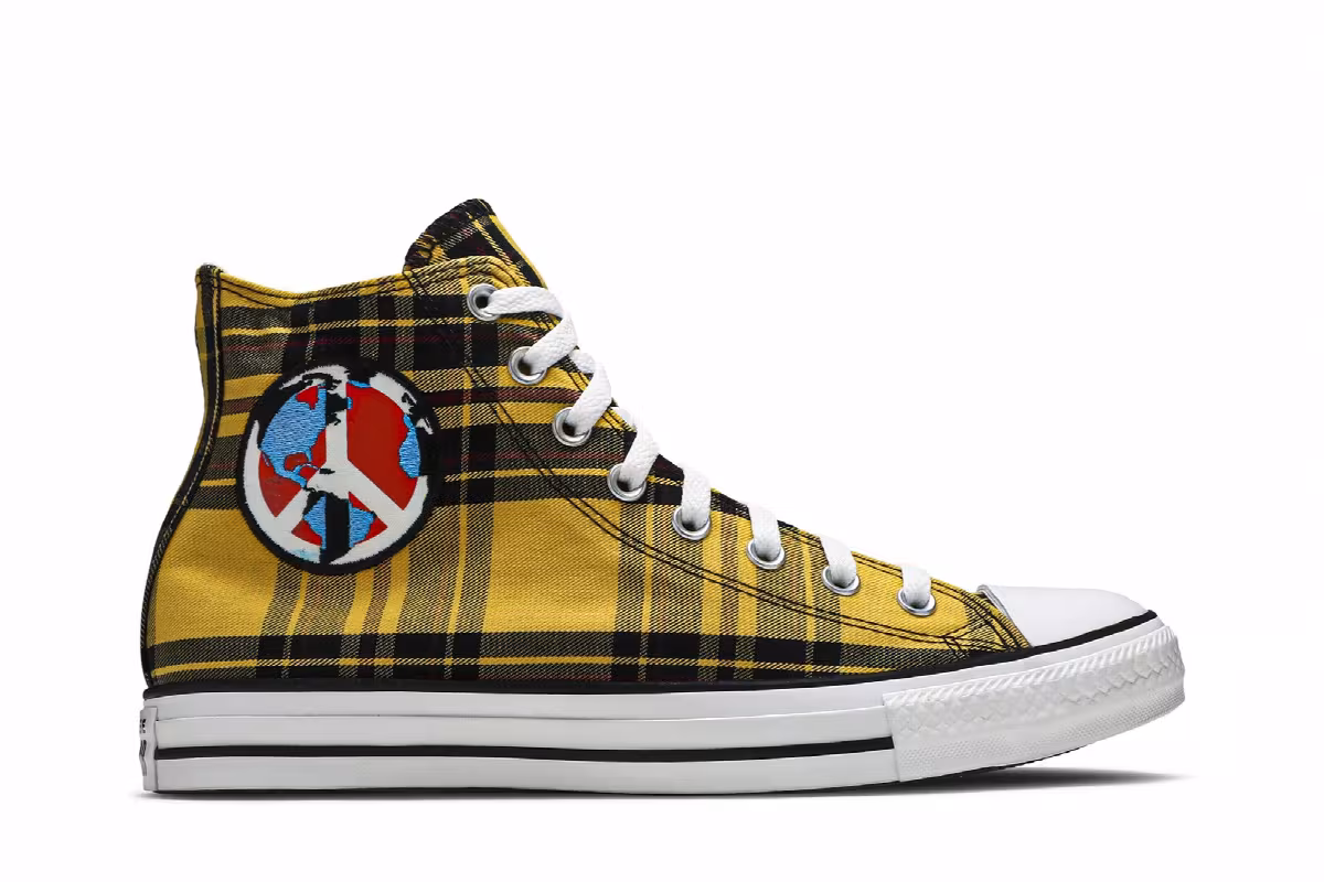 Converse Chuck Taylor All Star High Plaid Pack - World Peace, view 2