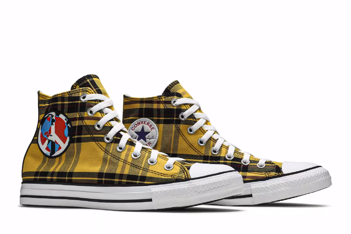 Converse Chuck Taylor All Star High Plaid Pack - World Peace, view 9