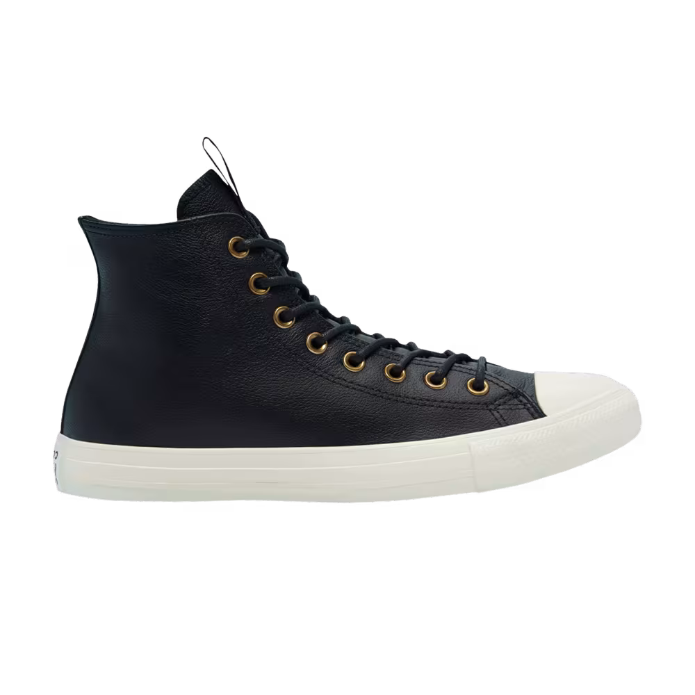 Converse Chuck Taylor All Star Leather High Black Egret