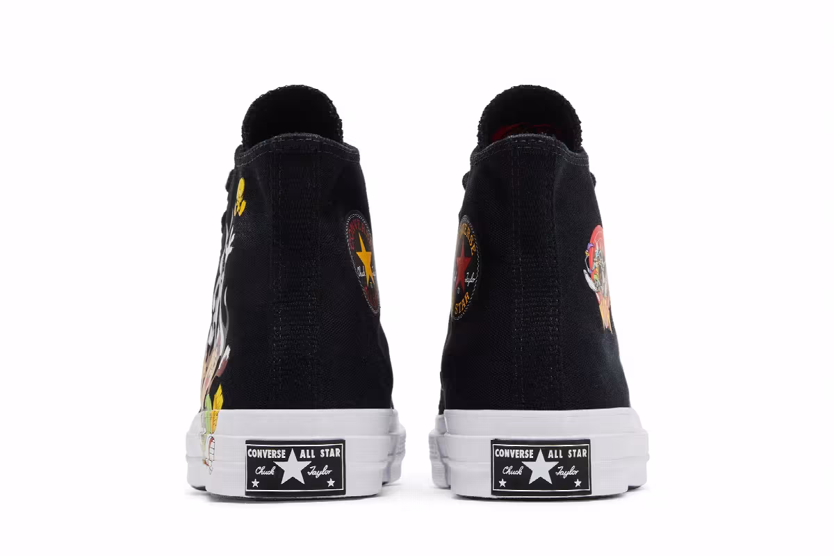 KITH x Looney Tunes x Converse Chuck Taylor All Star 1970 High Black, view 7