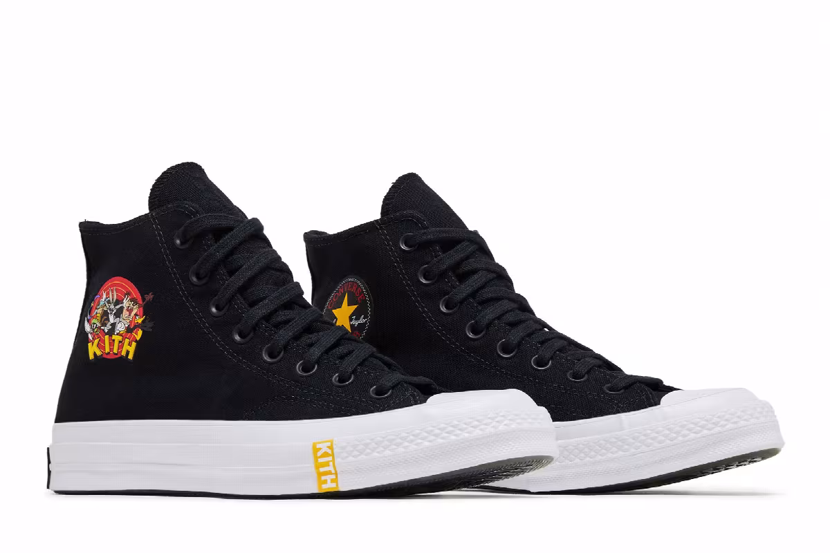 KITH x Looney Tunes x Converse Chuck Taylor All Star 1970 High Black, view 9