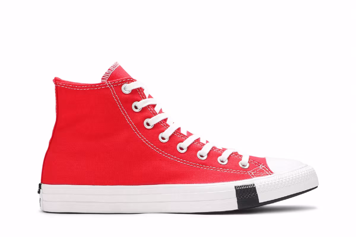 Converse Chuck Taylor All Star High Logo Play - University Red, view 2